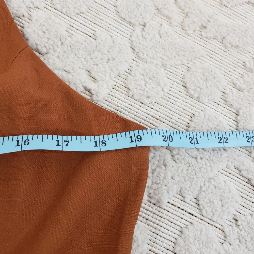 Shein Curve burnt orange summer romper - Picture 7 of 9